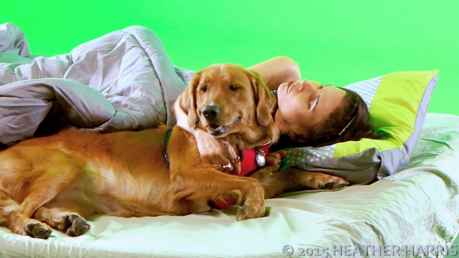 Reesi Rocca relaxing with her beloved dog Prince JJ Jo