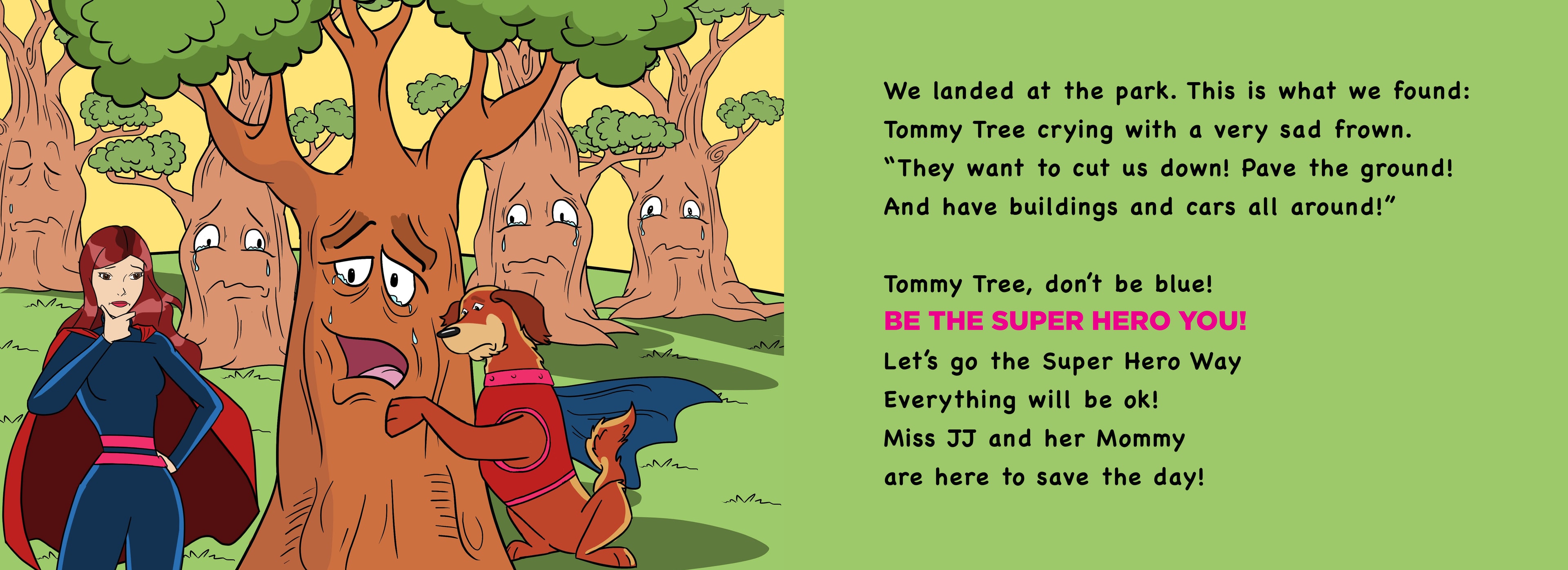 Tommy Tree crying — Be The Super Hero You